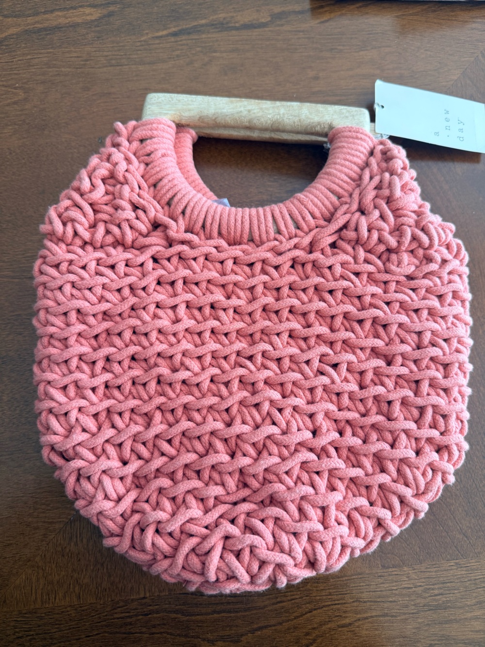 Women’s Chunky Knit Orange/Peach Bag